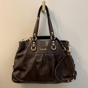 Coach Ashley Brown Leather Bag